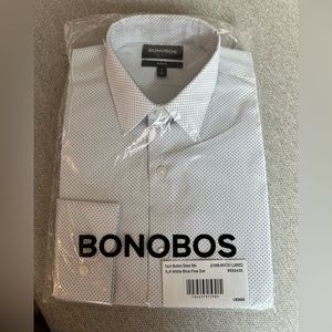 Brand new in packaging never worn Bonobos men’s Tech button down size Large